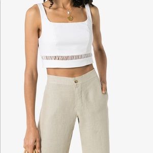 Staud mantis top in white